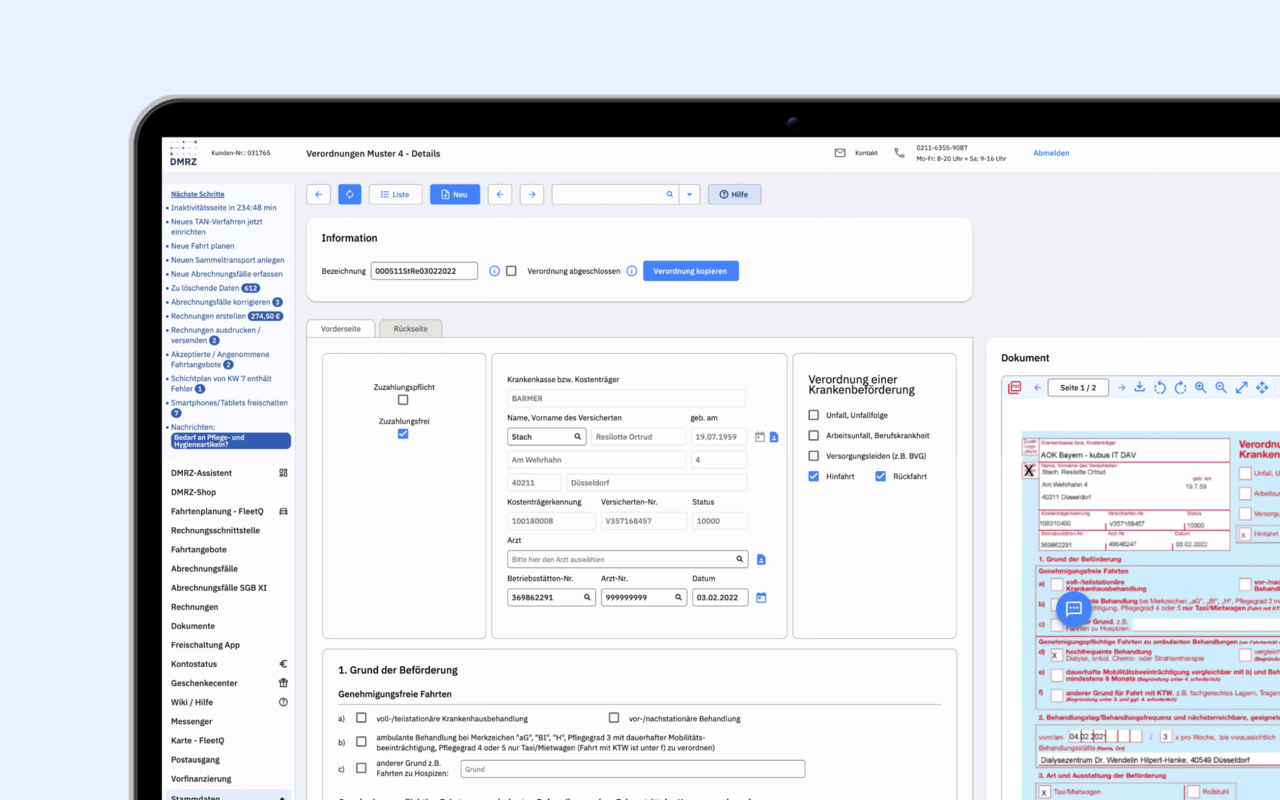 Krankentransportsoftware