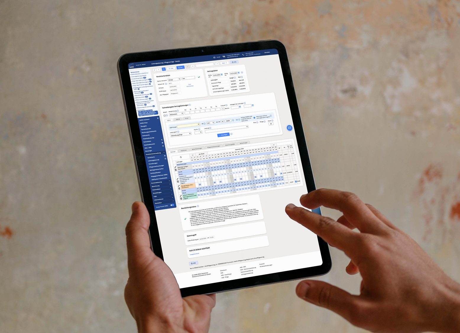 Leistungsplanung direkt über ein Tablet durchführen