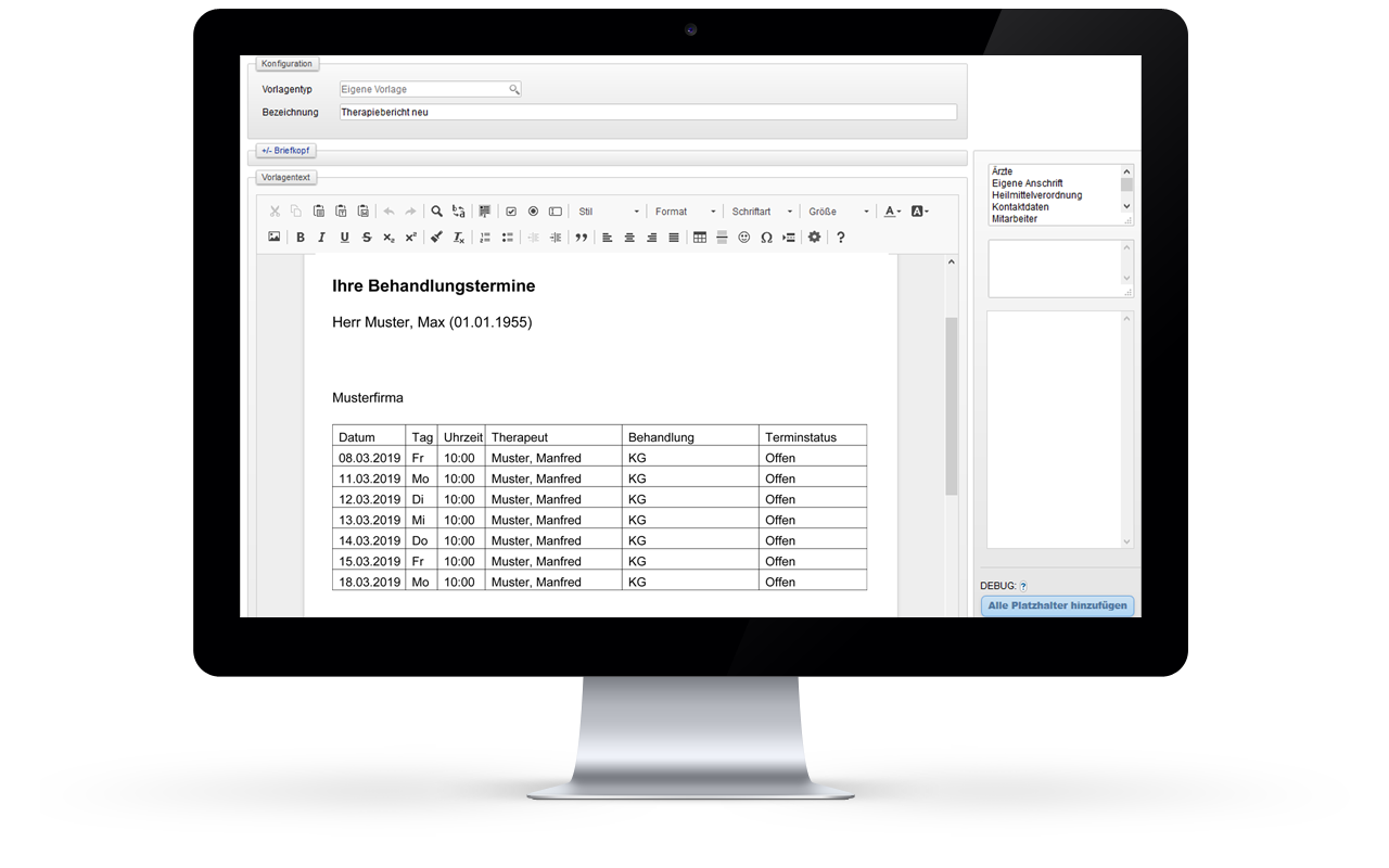 Therapieberichte Therapieberichte