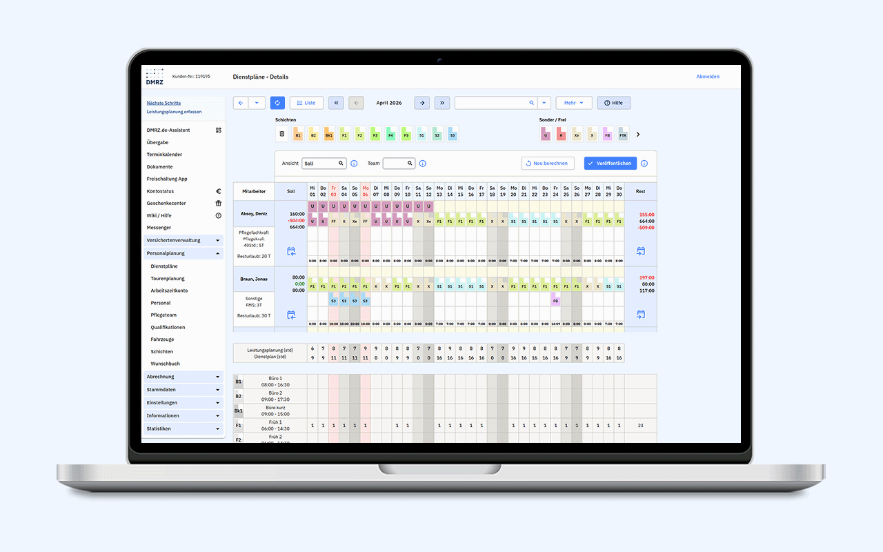 Dienst- und Tourenplanung