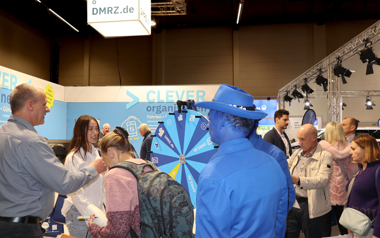 DMRZ.de Glücksrad auf der Taximesse 2024