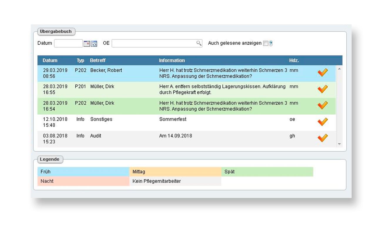 Das digitale Übergabebuch