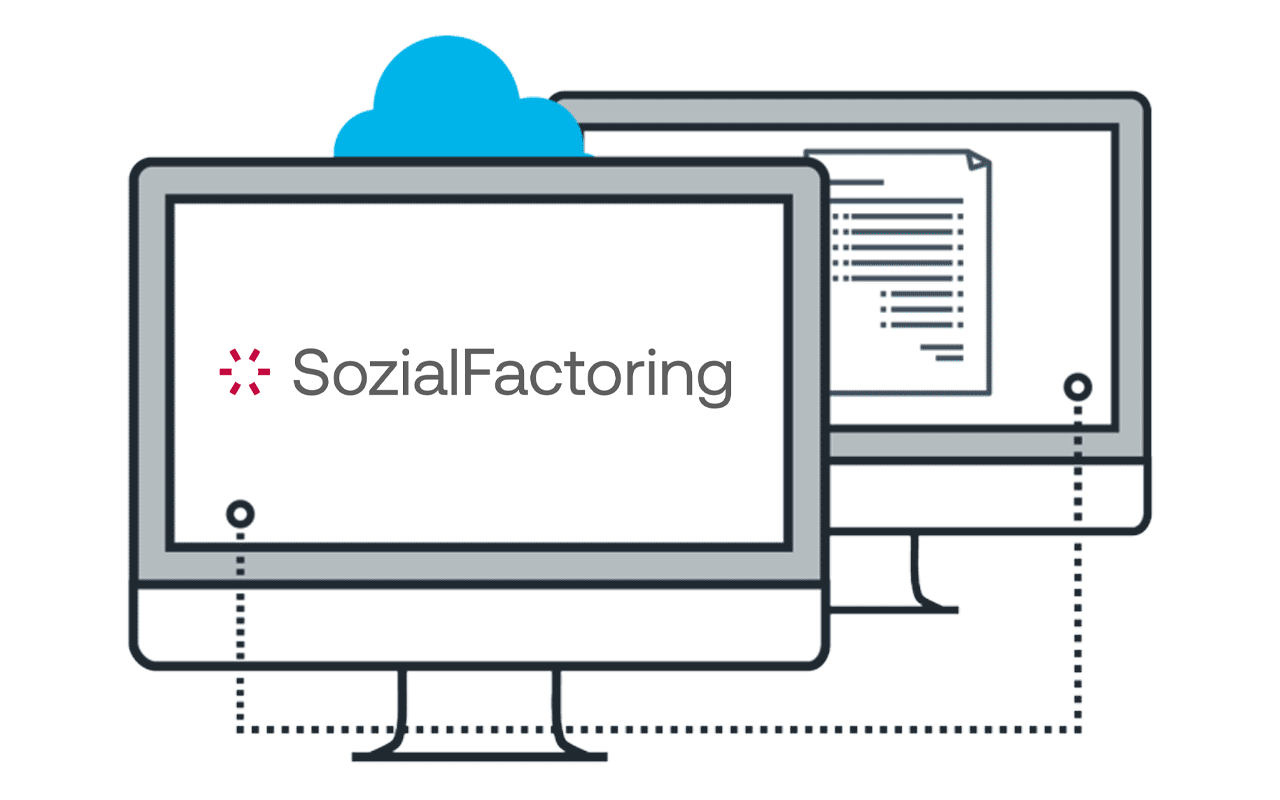 Sozialfactoring, Ablauf Vorfinanzierung